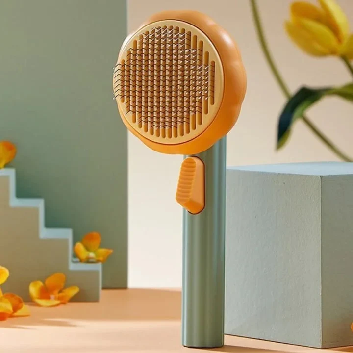 Pumpkin-Shaped Pet Grooming Brush