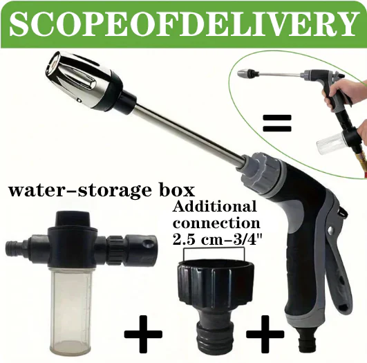 Turbowasher Set-Power high-pressure cleaner +soap container